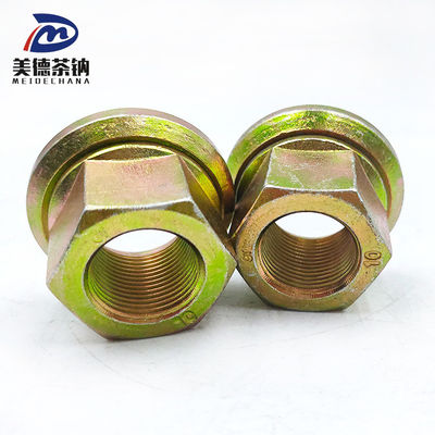 Roue arrière en acier Flange hexagonale soudage Noix auto-verrouillable avec revêtement galvanisé