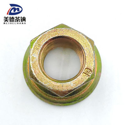 Roue arrière en acier Flange hexagonale soudage Noix auto-verrouillable avec revêtement galvanisé