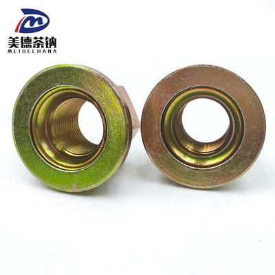 Roue arrière en acier Flange hexagonale soudage Noix auto-verrouillable avec revêtement galvanisé