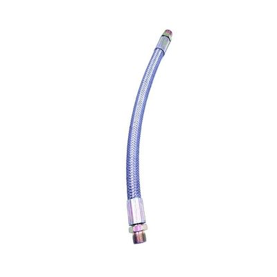 Assemblage de tuyau d'extension de soupape en caoutchouc souple tressé en acier inoxydable à haute température