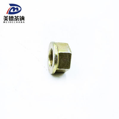 Noix de verrouillage à flanges hexagonales pour camions FAW Charbon jaune en acier galvanisé Standard T32716T