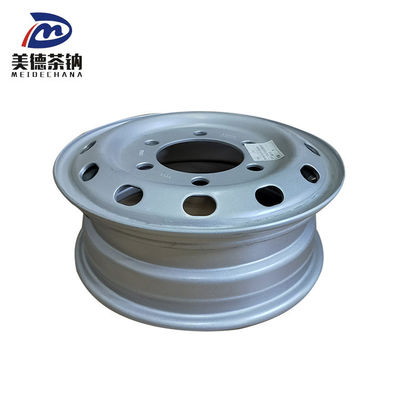 Disque de roue de pneu soudé à la machine en argent, roue de camion en acier tubulaire, jante 3101015-DR850M