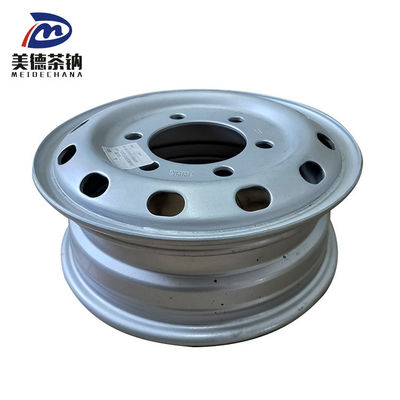 Disque de roue de pneu soudé à la machine en argent, roue de camion en acier tubulaire, jante 3101015-DR850M
