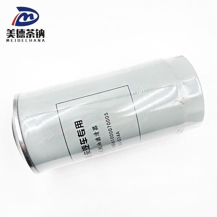 Filtre à huile métallique pour pièces de moteurs Sino pièces de camions Sino Filtre à huile métallique