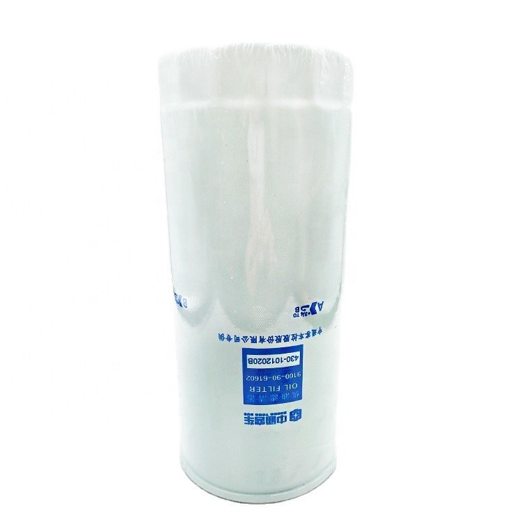 Filtre à huile pour pièces automobiles chinois de taille standard et OE NO 9100-90-61602430-1012020B